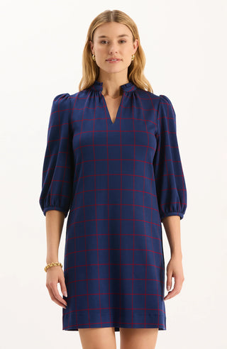 Sherri Knit Dress Navy Vermillion