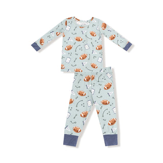 Touchdown Time Gray Mist Long Sleeve Loungewear Set