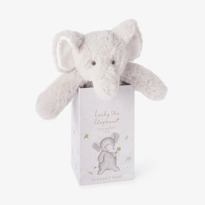 Elegant Baby Lucky The Elephant Snuggler Plush With Gift Box