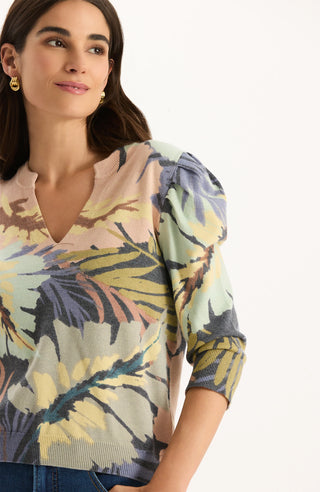 Lily Jersey Leaf Knit Top