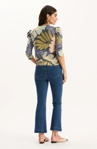 Lily Jersey Leaf Knit Top