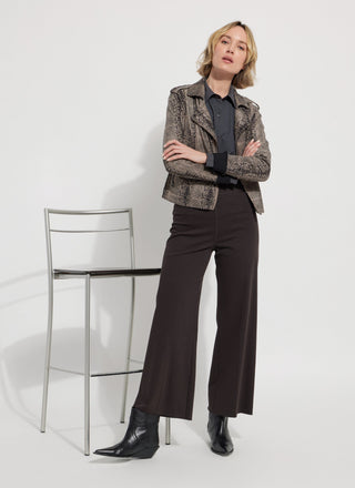 Erin Hi Waist Wide Leg Denim Double Espresso
