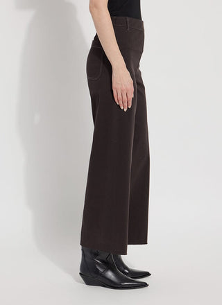Erin Hi Waist Wide Leg Denim Double Espresso