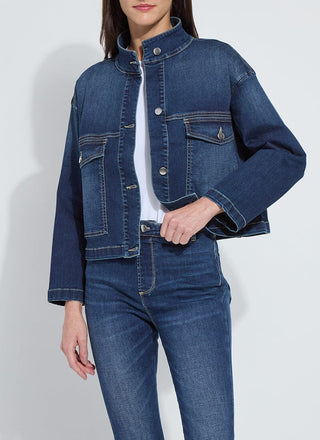 Solene Everyday Denim Jacket Dark Midwash