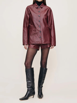 Harloe Jacket Saffron Leather