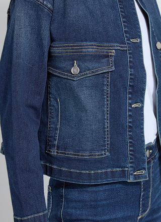 Solene Everyday Denim Jacket Dark Midwash