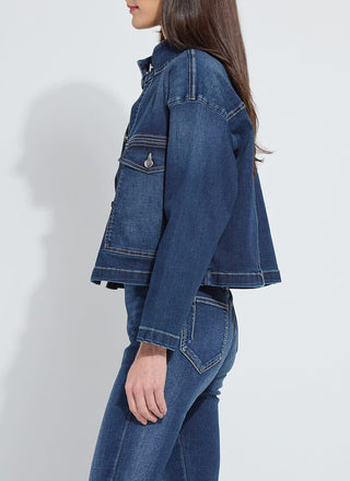 Solene Everyday Denim Jacket Dark Midwash