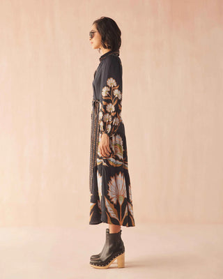 Emery Maxi Dress Mattia Obsidian