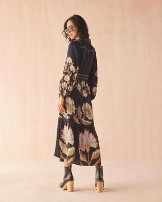 Emery Maxi Dress Mattia Obsidian