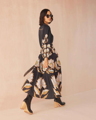 Emery Maxi Dress Mattia Obsidian