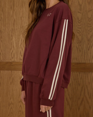 Oversized Sweatshirt Burgundy