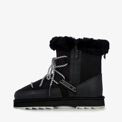 Blurred Black Boot