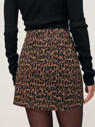 Alma Mini Skirt Leopard