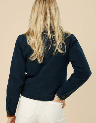Addison Twill Jacket Slate Blue