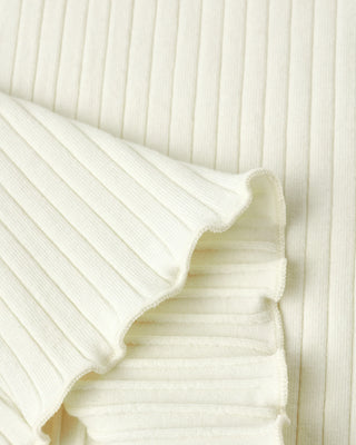 Ribbed Long Sleeve Ivory