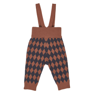 Harlequin Knit Overalls Root