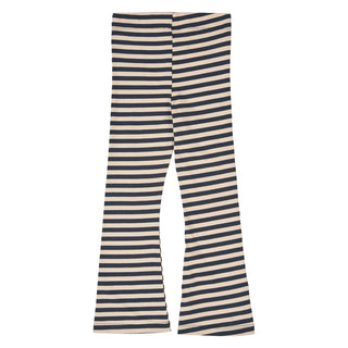 Striped Flared Pants Oak Night Blue