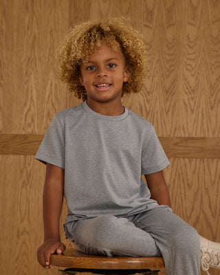 Relaxed Jogger Heathered Dusty Blue