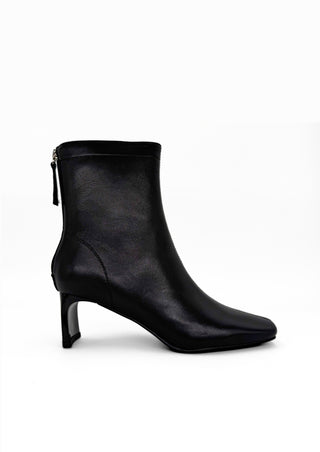 Harlow Leather Booties Black