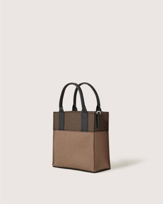 Jaunt Merino Wool Mini Tote Cumin Tobacco Black