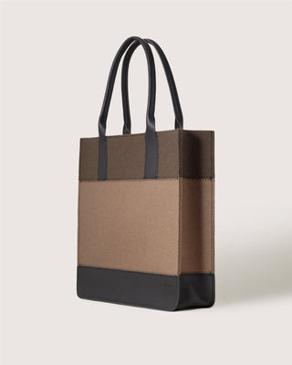 Jaunt Merino Wool Tote Cumin Tobacco Black