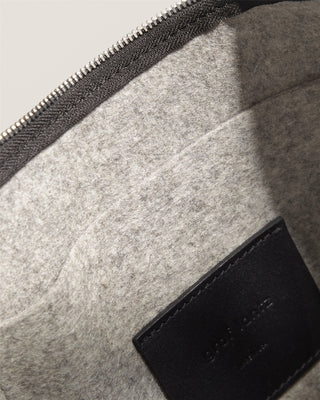Hana Merino Wool Hobo Bag Granite Black