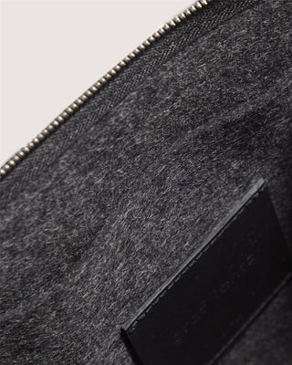 Hana Merino Wool Hobo Bag Charcoal Black