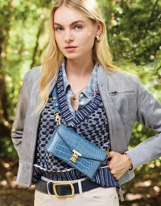 Molly Sweater Vest Indigo Jacquard