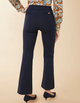 Brooke Pull On Ponte Trouser Slate Blue