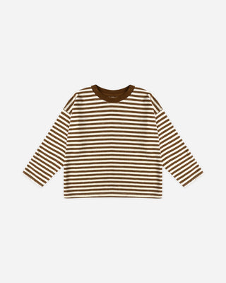Camden Long Sleeve Tee Brown Stripe