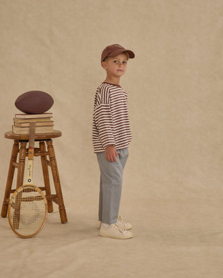 Camden Long Sleeve Tee Brown Stripe