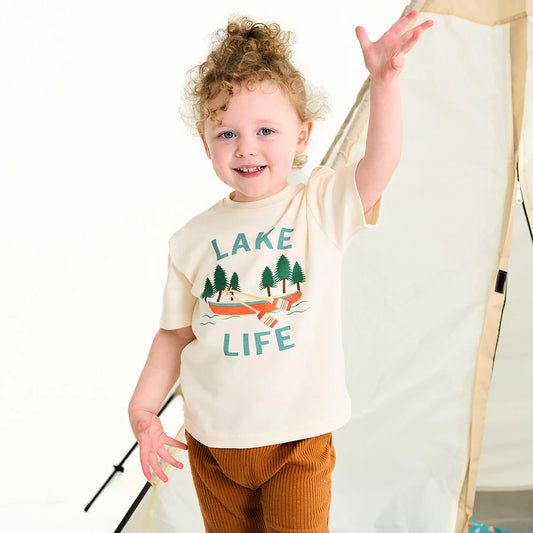 Lake Life Cotton Toddler Short Sleeve Shirt