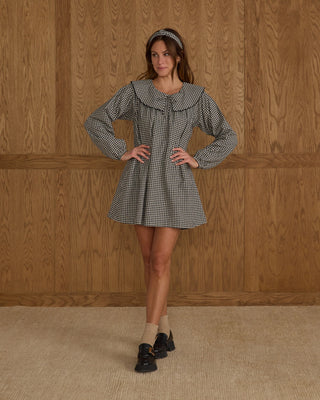 Mini Dress Black Gingham