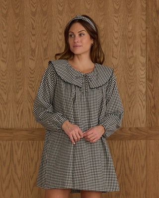 Mini Dress Black Gingham