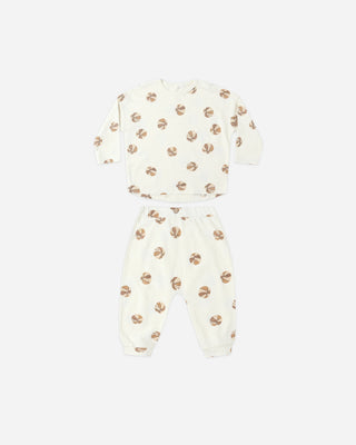 Long Sleeve Tee and Pant Set Basketball