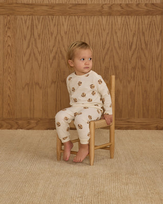 Long Sleeve Tee and Pant Set Basketball