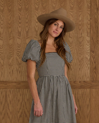 Chiara Dress Black Gingham