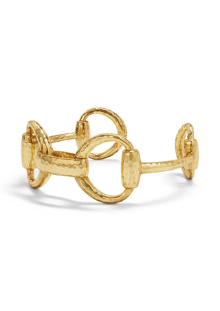 Equestrian Snaffle Bit Cuff Gold