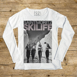 St. Moritz Ladies Ski Life Long Sleeve T-Shirt