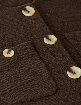 Rosalyn Sweater Jacket Black Coffee