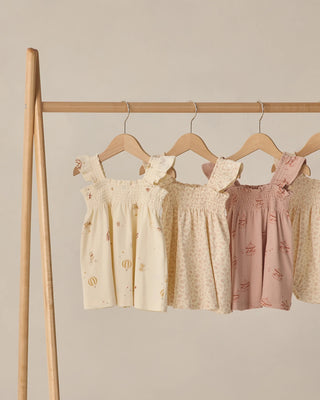 Smocked Jersey Dress Carnival Ivory