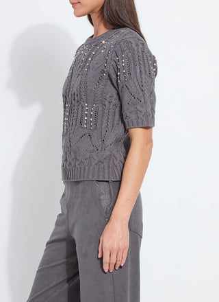 Hadley Cozy Short Sleeve Embellished Cable