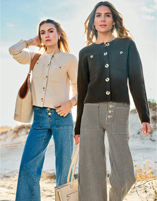 Rosalyn Sweater Jacket Black Coffee