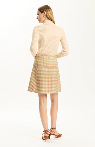 Cotton Cashmere Turtleneck Pebble