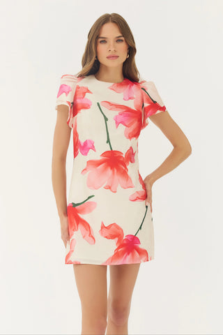 Vatti Dress Ivory/Red X-Ray Floral