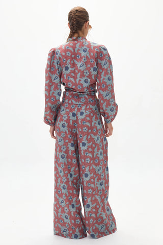 Meknes Linen Shirt Matilde Print