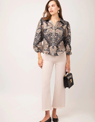 Claudette Blouse Tabby Damask