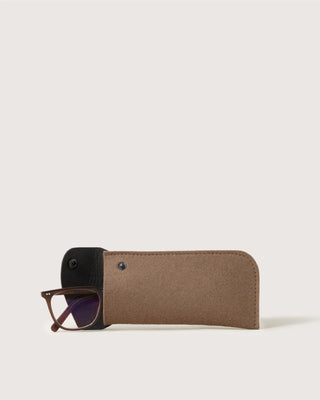 Anzen Merino Wool Eyeglass Sleeve/Cumin Black