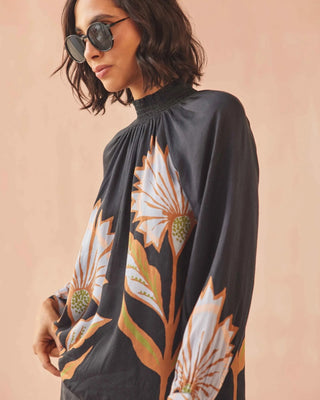 Brooke Blouse Mattia Obsidian