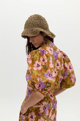 Bubble Linen Shirt Marly Print